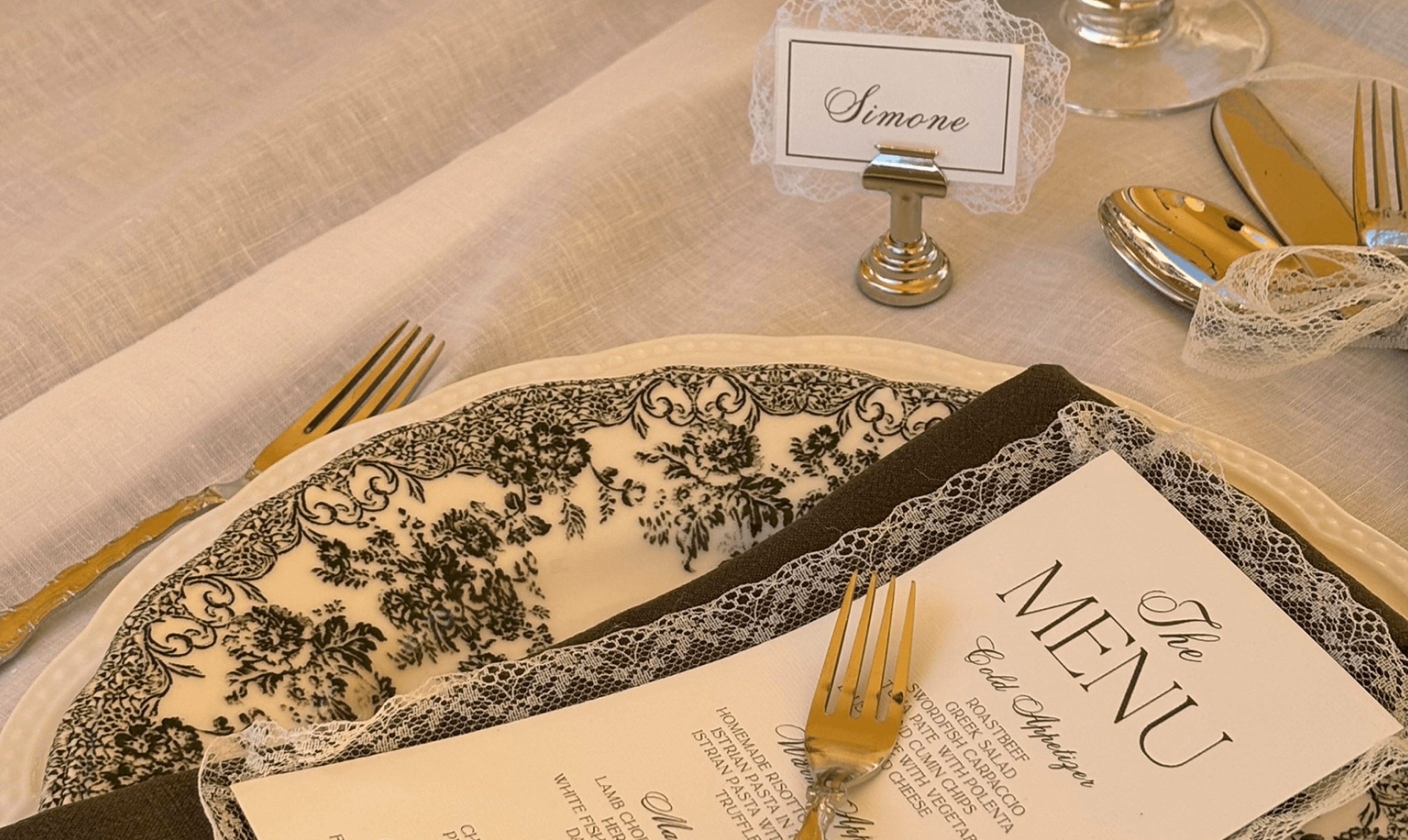 Wedding stationery flat lay