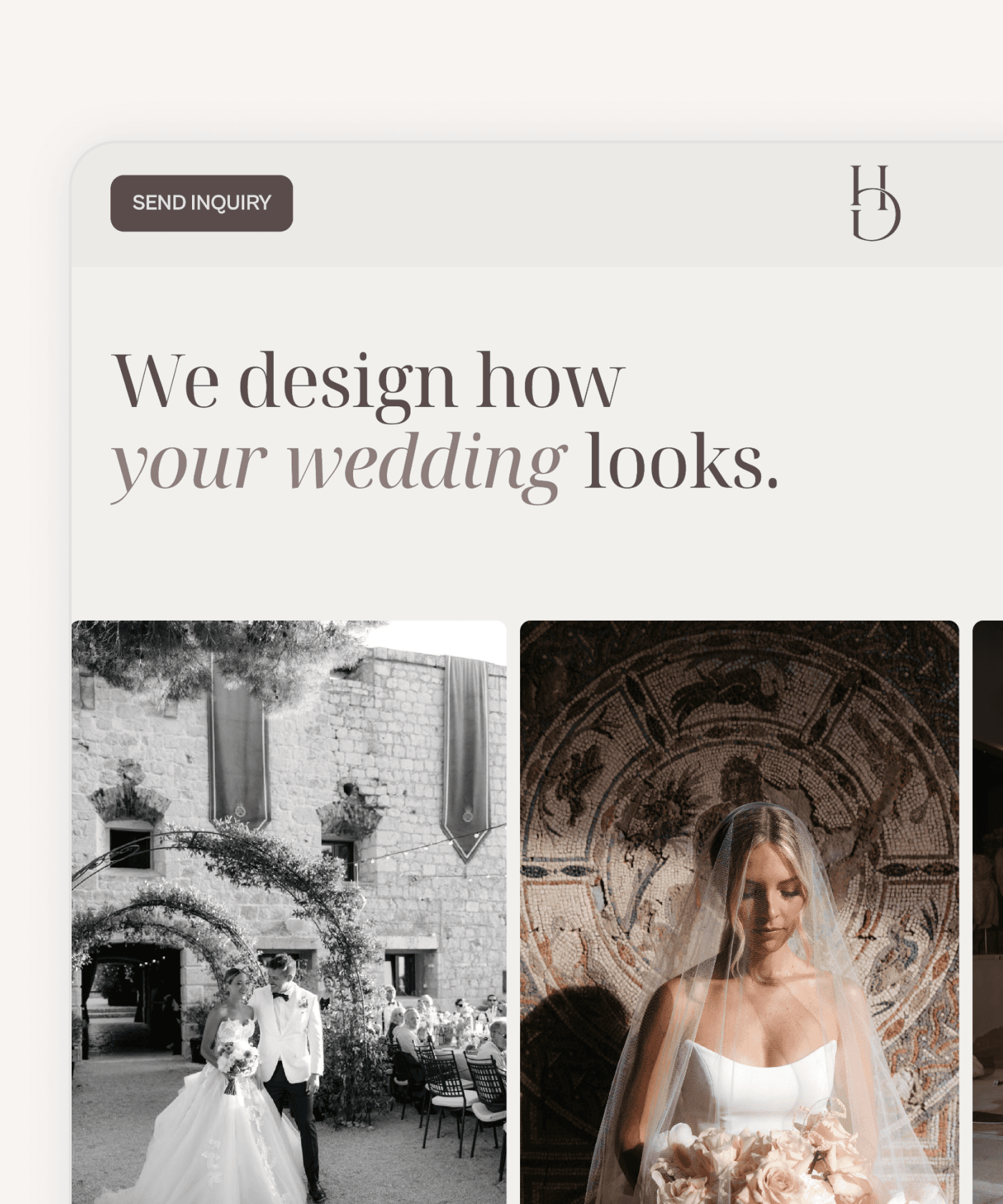Website design screenshot